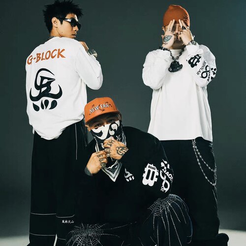 G-BLOCK「四炁合一」联名长袖T恤