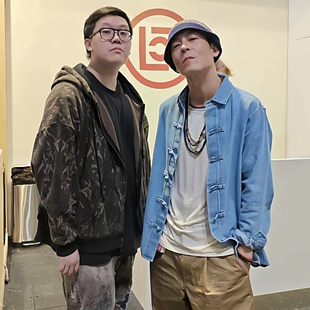 陈冠希同款CL风格小众潮牌秋冬款复古纯棉唐装盘扣牛仔衬衫外套男