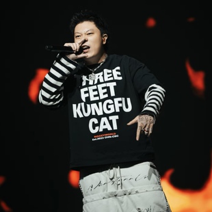 BLOCK 短袖 功夫胖同款 slogan印花嘻哈说唱美式 T恤 功夫猫