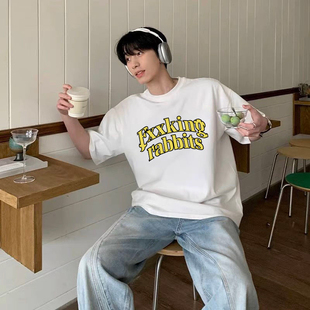 #FR2 FXXKING RABBITS Arch Logo T-shirt 男女情侣美式短袖T恤