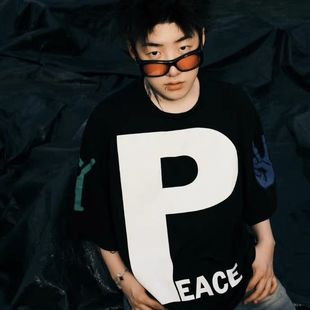 MerryWannaBe MWB capper同款音乐城市客厅巡演印花美式短袖T恤