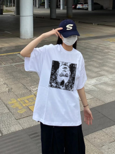 CLOT 陈冠希 RIP Tee 莫西干印花男女情侣夏季纯棉宽松短袖T恤ins