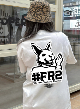 #FR2 No Smoking T-Shirt 标语印花男女情侣日系夏季纯棉短袖T恤