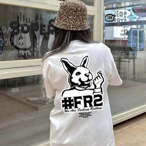 #FR2日系男女夏季纯棉短袖T恤