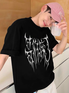 WASTED CLUB河南说唱之神新版哥们废了国潮夏季文字美式短袖T恤