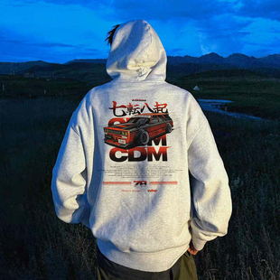 西蒙神奇车库WAGON STYLE联名限定纪念连帽卫衣 ChillHigh秋高