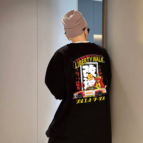 LIBERTYWALK改装车文化长袖T恤