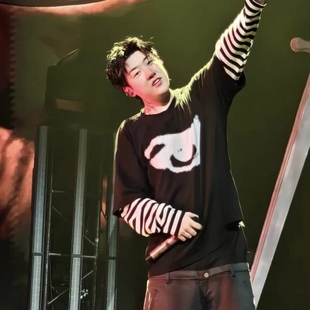 MerryWannaBe MWB capper同款音乐节演出“眼睛”印花美式短袖T恤