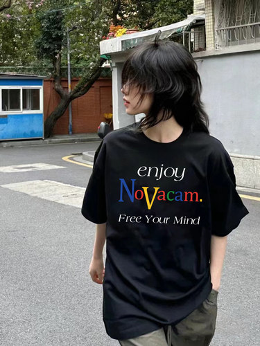 DEMAVIE美式休闲男女夏季短袖T恤
