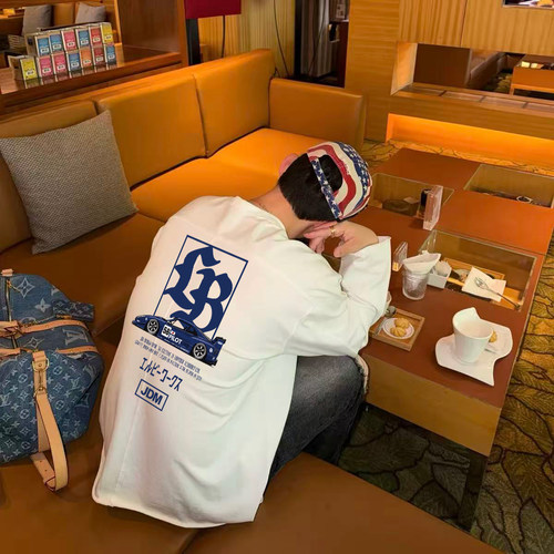 LIBERTYWALK改装车美式长袖T恤