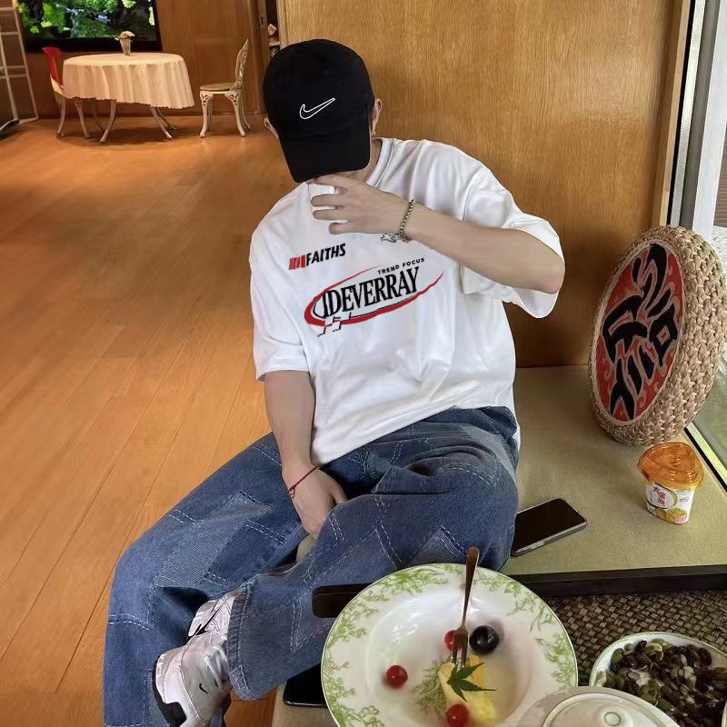 IDEVERRAY短袖美式男女夏季T恤