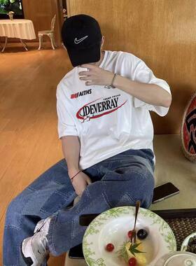 IDEVERRAY短袖美式男女夏季T恤
