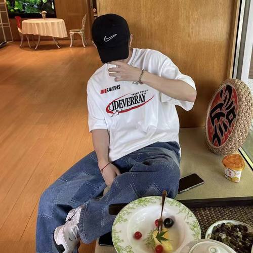IDEVERRAY短袖美式男女夏季T恤