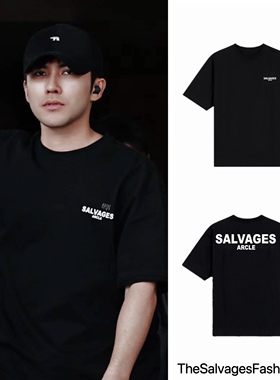 李耕耘同款THE SALVAGES FASHION CLUB摇滚音乐系列美式短袖T恤