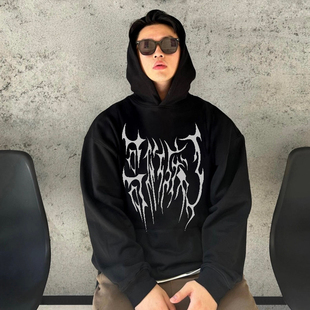 秋冬加绒帽衫 哥们废了国潮文字美式 CLUB河南说唱之神新版 WASTED