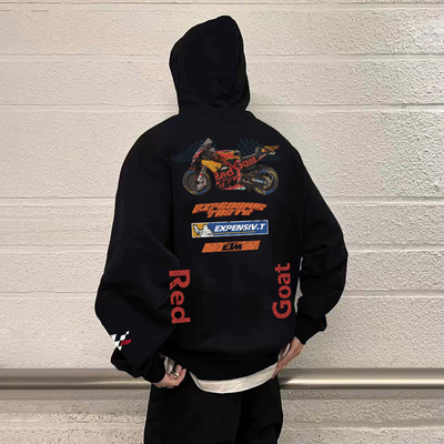 Expensive赛车系列秋冬加绒帽衫