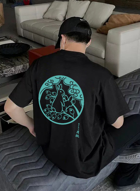 #FR2 New Year 2026SS 日本月桃店铺马年限定色情兔美式短袖T恤