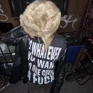 KKPlayboicarti同款标语 0pium Narcissist 满印趣味美式短袖T恤