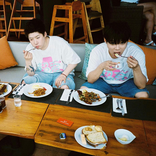 MerryWannaBe MWB capper同款《龙舌兰日落》男女美式复古短袖T恤