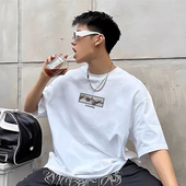 Smoking Art Embroidery 美式 shirt FR2 复古街头短袖 T恤