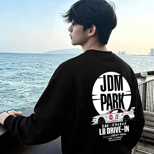 LIBERTYWALK改装车美式长袖T恤