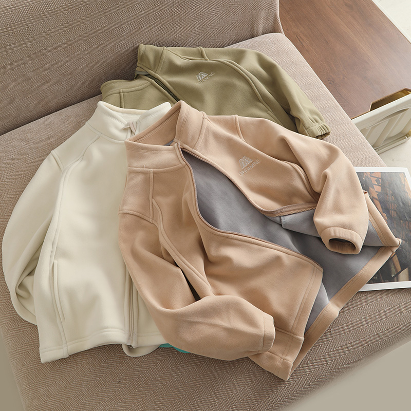 男女童春秋冬加厚立领卫衣