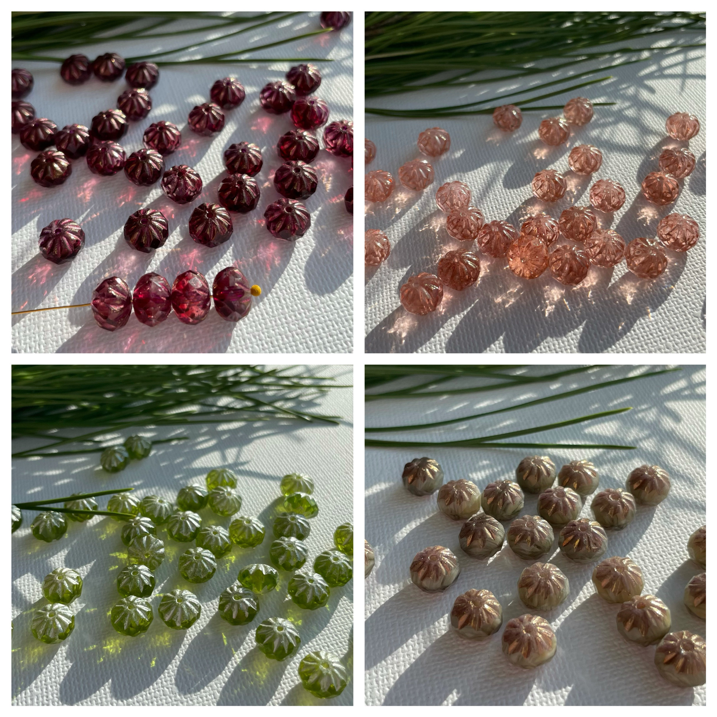 进口捷克约7x10mm灯笼珠手工手作串珠首饰