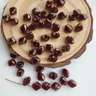 6mm四棱锥教堂珠DIY手工手作串珠饰品配件散珠耳环项链 捷克进口8