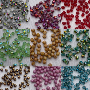 进口捷克琉璃4mm火魔珠火烧珠diy串珠手工手链项链耳环材料配件