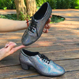 玲莉曼舞透气羊皮舞蹈鞋女中低跟真皮舞鞋女鞋国标交谊舞鞋水兵鞋