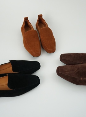 德芙琳女鞋 官方正品Kacey Devlin 新款无骨平底乐福鞋单鞋女