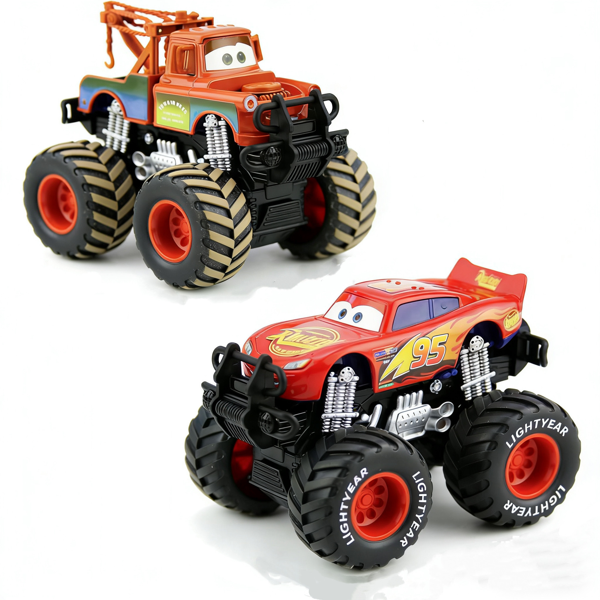 汽车总动员玩具车闪电麦昆赛车合金小玩具黑旋风车王四驱惯性