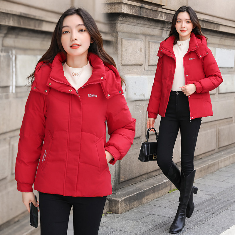 羽绒服女冬季新品短款连帽时尚加厚保暖休闲潮流百搭大气洋气外套