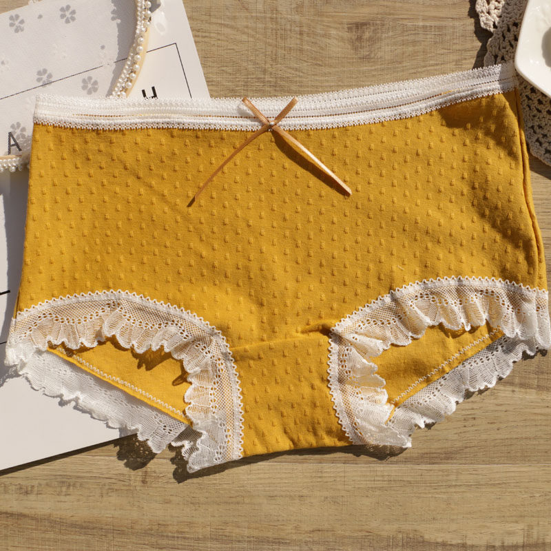 简约纯棉内裤女士复古三角裤日系清新蝴蝶结可爱少女短裤大码透气,女士内衣/男士内衣/家居服,女三角裤,淘宝优惠券,粉丝福利购,淘宝优惠卷