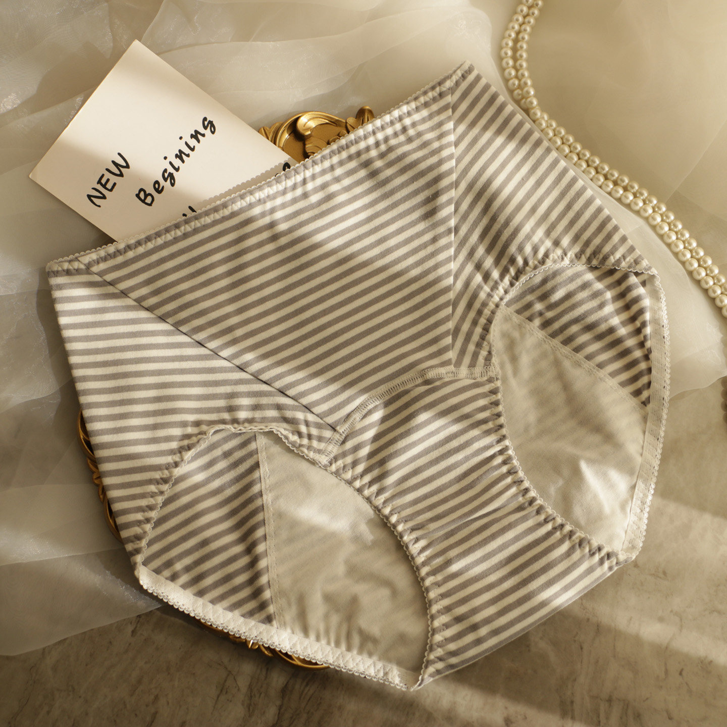 日系条纹纯棉高腰生理裤女士胖妹妹防漏内裤大码夜用姨妈裤,女士内衣/男士内衣/家居服,女三角裤,淘宝优惠券,粉丝福利购,淘宝优惠卷