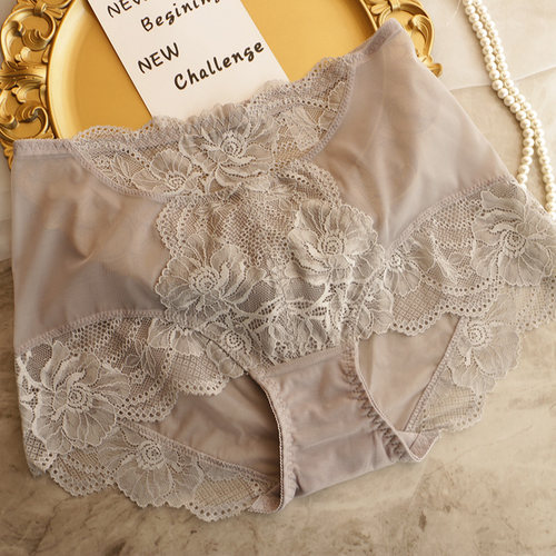 内裤舒适无痕高腰大码性感蕾丝