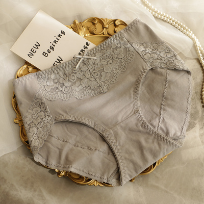 日系纯棉性感蕾丝边女士内裤