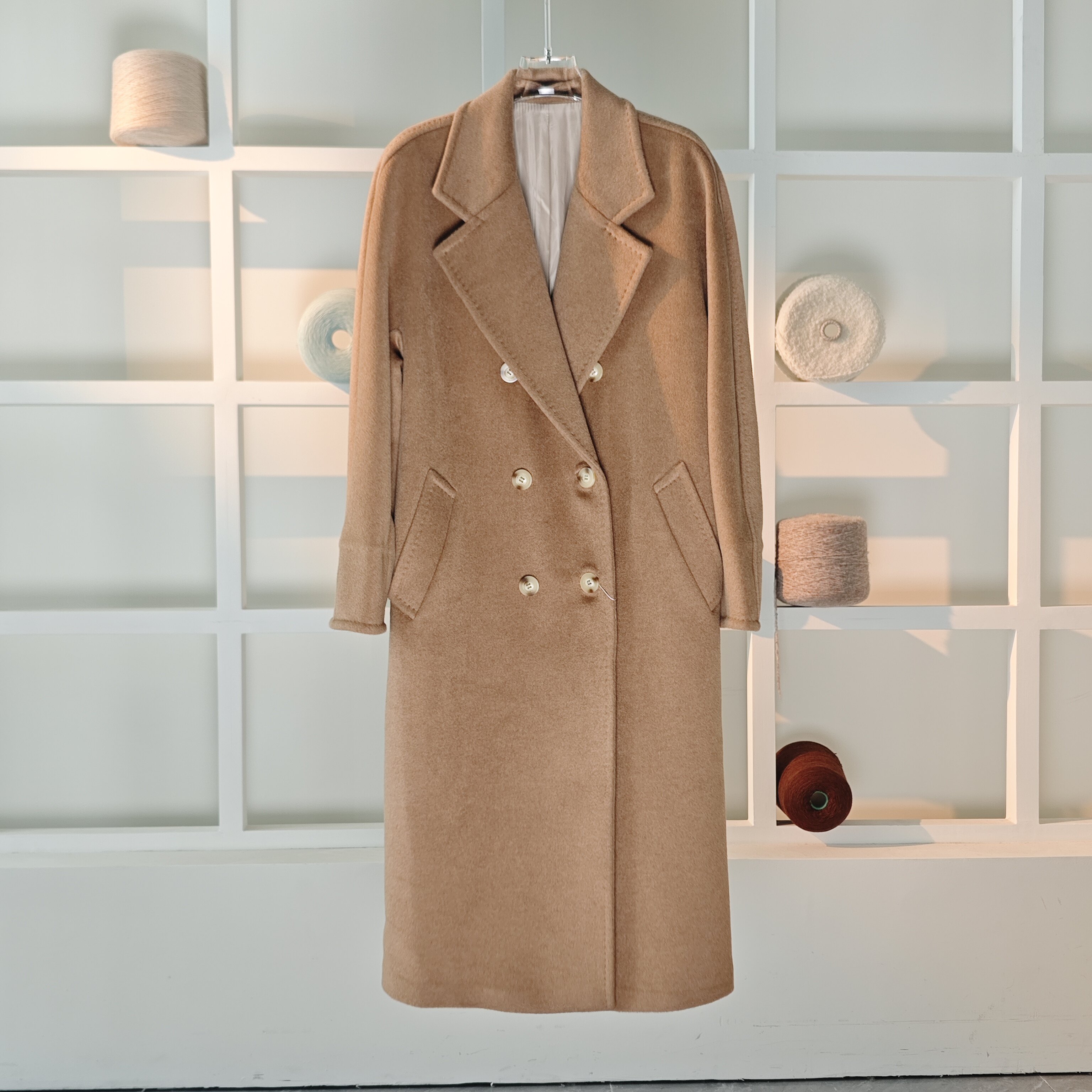 【钱老板推荐】双排扣经典801长短款大衣123-70L