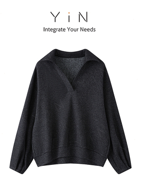 「MTT」确收打七折  绵羊毛混纺衬衫POLO领半拉链上衣TT53H016