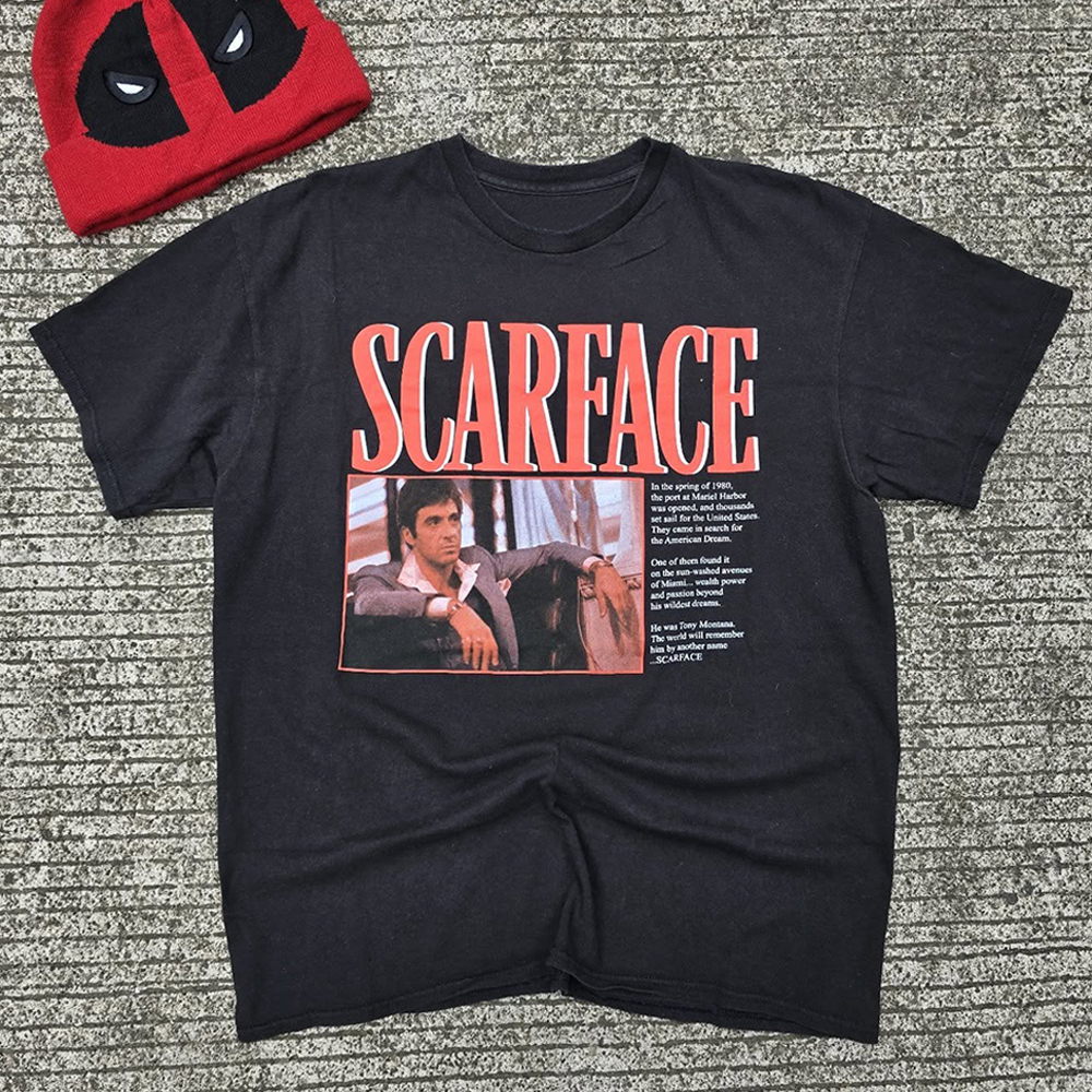 SCARFACE TALLA - DICE L HACE 疤面煞星 联名 短袖 潮  T恤