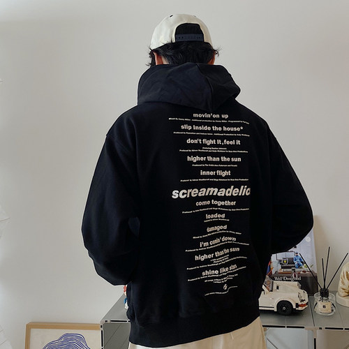 THE SALVAGES FASHION CLUB 宋雨琦 李耕耘同款歌词男女连帽卫衣