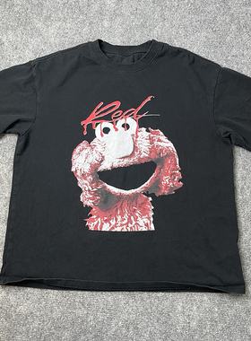 playboi carti whole lotta red elmo t-shirt Tee 联名 T恤 潮