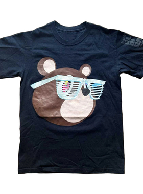 Kanye West 2007  tour Dropout Bear tee 联名 说唱 T恤 潮