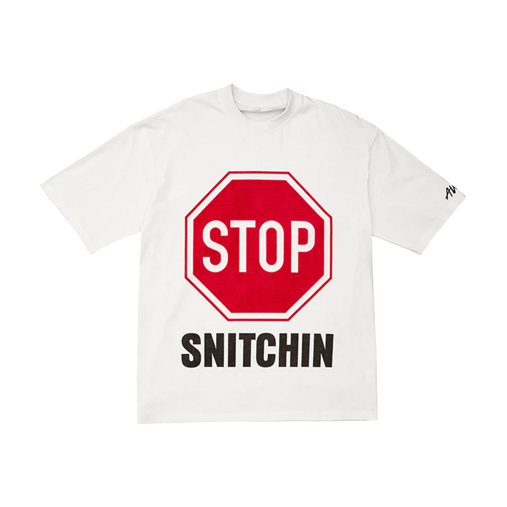 A$AP ROCKY X AWGE Stop Snitchin 联名tee 上衣 T恤 说唱 潮
