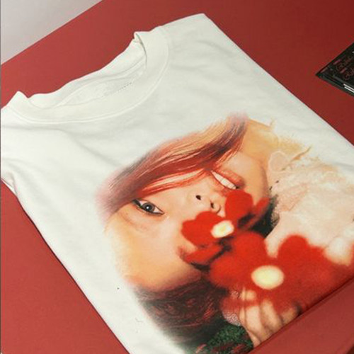 Jennie Photo Flower  Tee t-shirt kpop 联名 T恤 上衣 潮