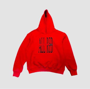 PBC opium playboicarti同款 ALL RED专辑周边限定连帽卫衣opium