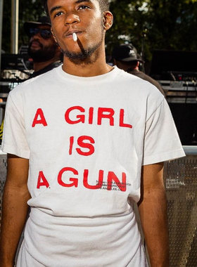 A GIRL IS A GUN pleasures tee shirt playboycarti 短袖