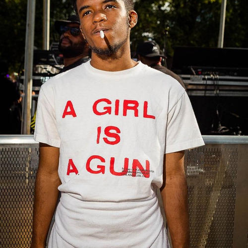 A GIRL IS A GUN pleasures tee shirt playboycarti 短袖