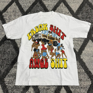 Freak Sht T恤 Asap 潮 联名 Rocky 说唱 Awge Tee