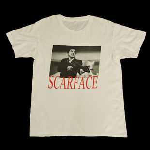 Vintage 2000s Scarface Movie 疤面煞星  短袖 短T  潮